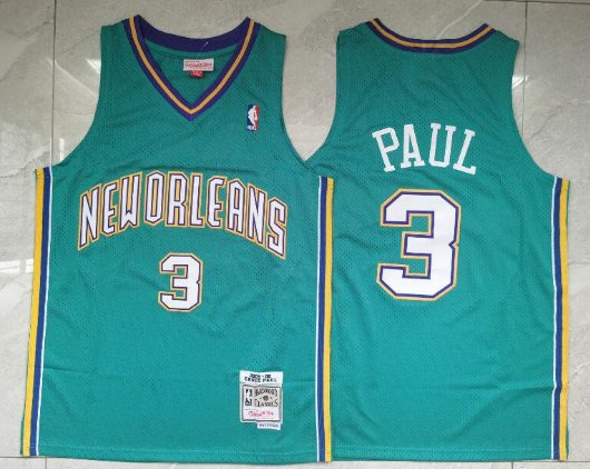Charlotte Hornets #3 Chris Paul Throwback Jersey Teal