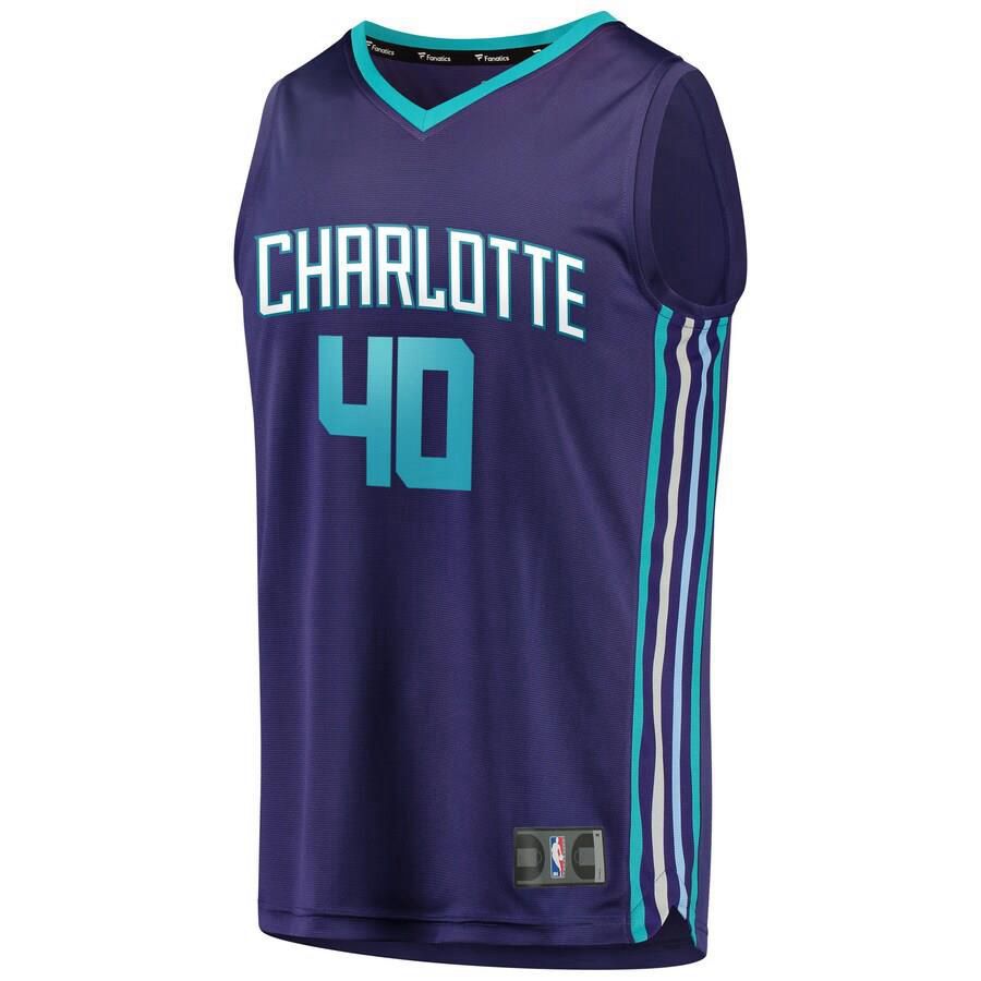 Charlotte Hornets Cody Zeller Fanatics Branded Replica Fast Break Statement Jersey Kids - Purple | Ireland B9696P7