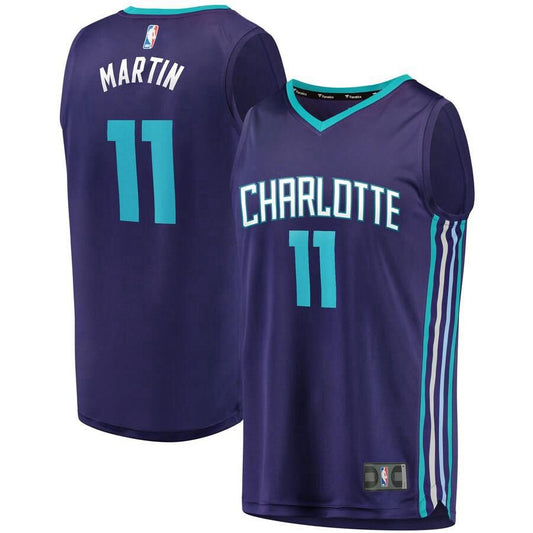 Charlotte Hornets Cody Martin Fanatics Branded Replica Fast Break Player Team Statement Jersey Mens - Purple | Ireland K5399V9