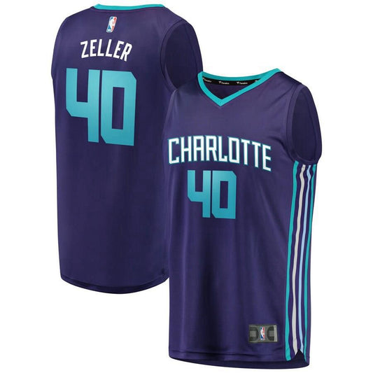 Charlotte Hornets Cody Zeller Fanatics Branded Replica Fast Break Player Statement Jersey Mens - Purple | Ireland S4387N3