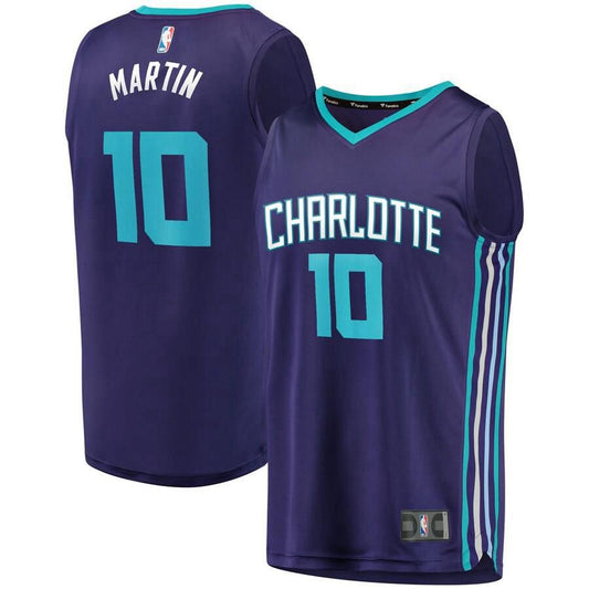 Charlotte Hornets Caleb Martin Fanatics Branded Fast Break Player Statement Jersey Kids - Purple | Ireland R8474T1