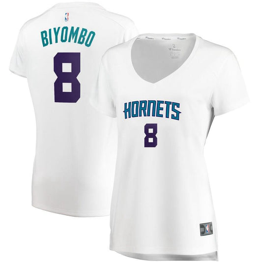 Charlotte Hornets Bismack Biyombo Fanatics Branded Fast Break Player Association Jersey Womens - White | Ireland E7478G4