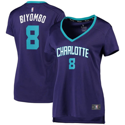 Charlotte Hornets Bismack Biyombo Fanatics Branded Fast Break Player Statement Jersey Womens - Purple | Ireland T3735O5